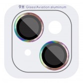 Захисне скло Metal Classic на камеру (у упак.) для Apple iPhone 14 (6.1") / 14 Plus (6.7") Бузковий / Rainbow Захисне скло Metal Classic на камеру (у упак.) для Apple iPhone 14 (6.1") / 14 Plus (6.7") Бузковий / Rainbow