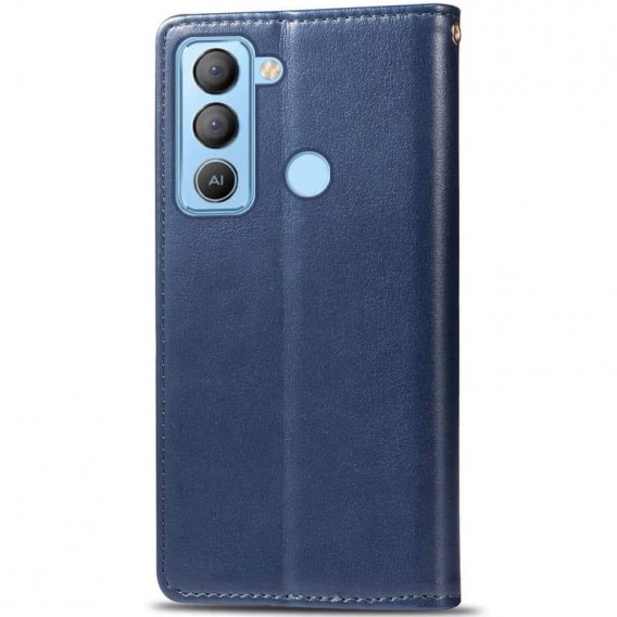 Кожаный чехол-книжка GETMAN Gallant (PU) для TECNO Pop 5 LTE Синий