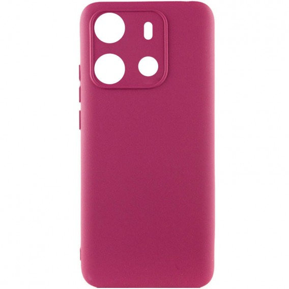 Чехол Silicone Cover Lakshmi Full Camera (A) для Tecno Spark Go 2023 Бордовый / Marsala