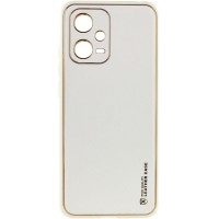 Шкіряний чохол Xshield для Xiaomi Poco X5 5G / Redmi Note 12 5G Білий / White