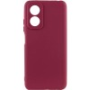 Чохол Silicone Cover Lakshmi Full Camera (A) для Oppo A17 Бордовий / Marsala