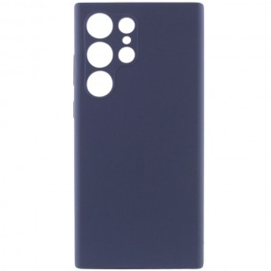 Чохол Silicone Cover Lakshmi Full Camera (AAA) для Samsung Galaxy S23 Ultra Темно-синій / Midnight blue