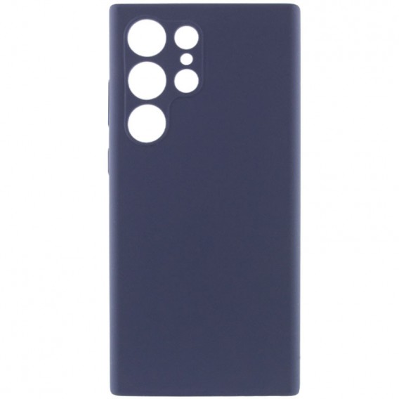 Чохол Silicone Cover Lakshmi Full Camera (AAA) для Samsung Galaxy S23 Ultra Темно-синій / Midnight blue