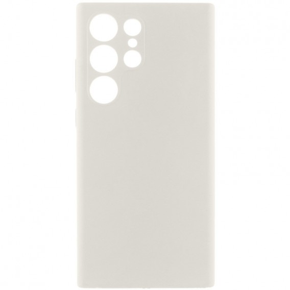 Чохол Silicone Cover Lakshmi Full Camera (AAA) для Samsung Galaxy S23 Ultra Білий / White