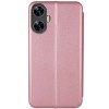 Кожаный чехол-книжка Classy для Realme C55 Rose Gold
