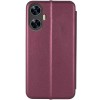 Кожаный чехол-книжка Classy для Realme C55 Бордовый
