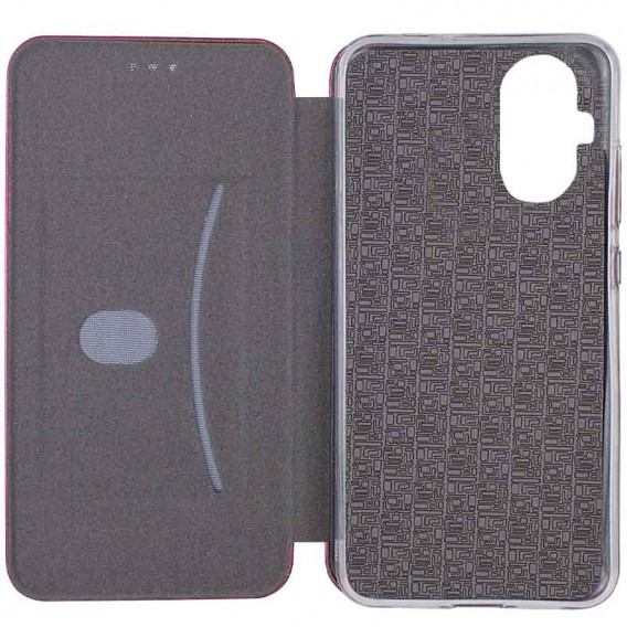 Кожаный чехол-книжка Classy для Realme C55 Бордовый