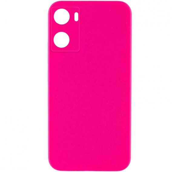 Чохол Silicone Cover Lakshmi Full Camera (AAA) для Oppo A57s / A77s Рожевий / Barbie pink