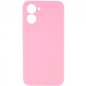 Чохол Silicone Cover Lakshmi Full Camera (AAA) для Realme C33 Рожевий / Light pink