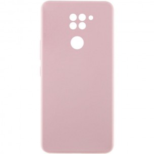 Чехол Silicone Cover Lakshmi Full Camera (AAA) для Xiaomi Redmi Note 9 / Redmi 10X Розовый / Pink Sand