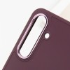 TPU чохол Bonbon Metal Style для Samsung Galaxy S24+ / S25+ Бордовий / Plum