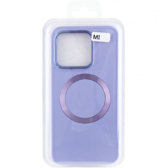 TPU чохол Bonbon Metal Style with MagSafe для Xiaomi 14 Pro Бузковий / Dasheen