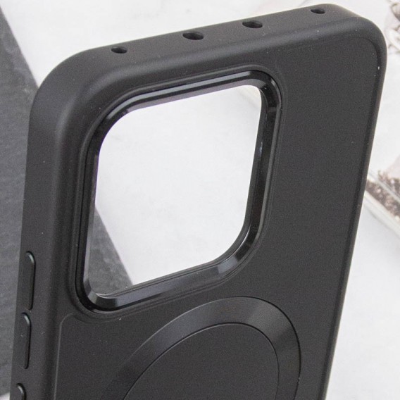 TPU чохол Bonbon Metal Style with MagSafe для Xiaomi 14 Pro Чорний / Black