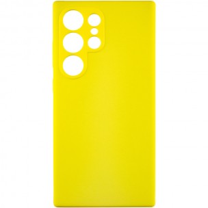 Чехол Silicone Cover Lakshmi Full Camera (AAA) для Samsung Galaxy S24 Ultra Желтый / Yellow