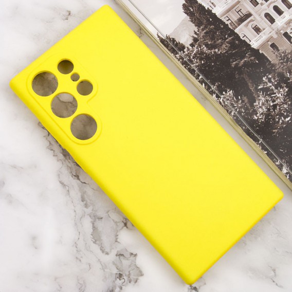 Чохол Silicone Cover Lakshmi Full Camera (AAA) для Samsung Galaxy S24 Ultra Жовтий / Yellow