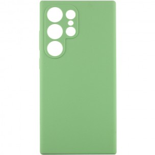 Чохол Silicone Cover Lakshmi Full Camera (AAA) для Samsung Galaxy S24 Ultra М'ятний / Mint