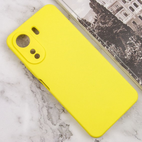Чохол Silicone Cover Lakshmi Full Camera (AAA) для Xiaomi Redmi 13C / Poco C65 Жовтий / Yellow