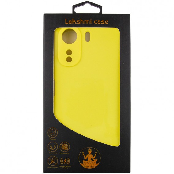 Чохол Silicone Cover Lakshmi Full Camera (AAA) для Xiaomi Redmi 13C / Poco C65 Жовтий / Yellow