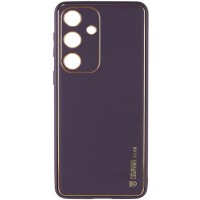 Шкіряний чохол Xshield для Samsung Galaxy S24 Фіолетовий / Dark Purple