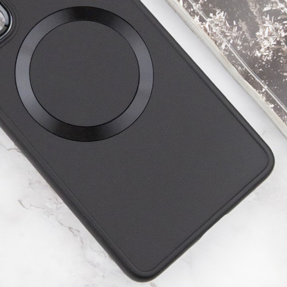 TPU чохол Bonbon Metal Style with MagSafe для Samsung Galaxy A25 5G Чорний / Black