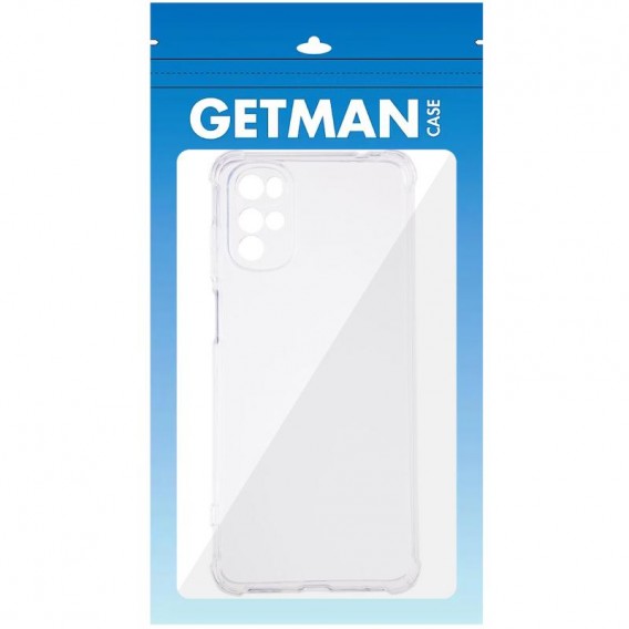 TPU чехол GETMAN Ease logo усиленные углы Full Camera для Motorola Moto G22 Бесцветный (прозрачный)