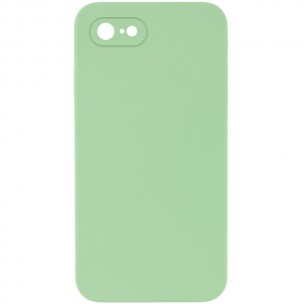 Чехол Silicone Case Square Full Camera Protective (AA) NOLOGO для Apple iPhone 6/6s (4.7 дюйма) Мятный / Mint