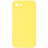 Чехол Silicone Case Square Full Camera Protective (AA) NOLOGO для Apple iPhone 6/6s (4.7 дюйма) Желтый / Yellow