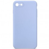 Чехол Silicone Case Square Full Camera Protective (AA) NOLOGO для Apple iPhone 6/6s (4.7 дюйма) Голубой / Lilac Blue