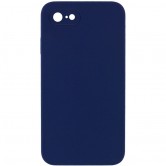 Чехол Silicone Case Square Full Camera Protective (AA) NOLOGO для Apple iPhone 6/6s (4.7 дюйма) Темно-синий / Midnight blue