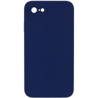 Чохол Silicone Case Square Full Camera Protective (AA) NOLOGO для Apple iPhone 6/6s (4.7") Темно-синій / Midnight blue