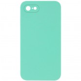 Чехол Silicone Case Square Full Camera Protective (AA) NOLOGO для Apple iPhone 6/6s (4.7 дюйма) Бирюзовый / Turquoise