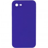 Чехол Silicone Case Square Full Camera Protective (AA) NOLOGO для Apple iPhone 6/6s (4.7 дюйма) Фиолетовый / Ultra Violet