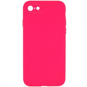 Чехол Silicone Case Square Full Camera Protective (AA) NOLOGO для Apple iPhone 6/6s (4.7 дюйма) Розовый / Barbie pink