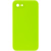 Чехол Silicone Case Square Full Camera Protective (AA) NOLOGO для Apple iPhone 6/6s (4.7") Салатовый / Neon green