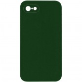 Чехол Silicone Case Square Full Camera Protective (AA) NOLOGO для Apple iPhone 6/6s (4.7 дюйма) Зеленый / Army green