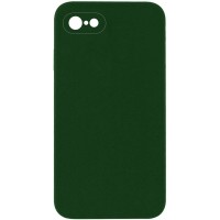 Чохол Silicone Case Square Full Camera Protective (AA) NOLOGO для Apple iPhone 6/6s (4.7") Зелений / Army green