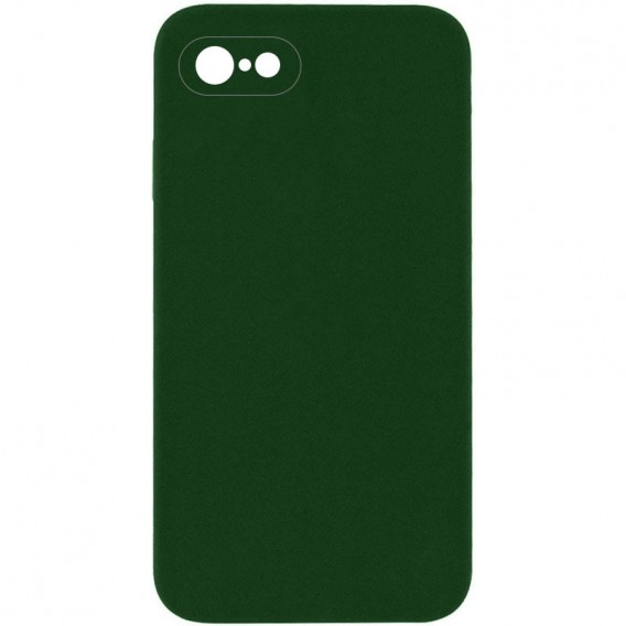 Чехол Silicone Case Square Full Camera Protective (AA) NOLOGO для Apple iPhone 6/6s (4.7") Зеленый / Army green