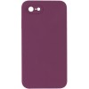 Чохол Silicone Case Square Full Camera Protective (AA) NOLOGO для Apple iPhone 6/6s (4.7") Бордовий / Maroon