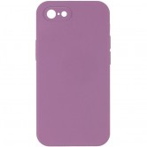 Чехол Silicone Case Square Full Camera Protective (AA) NOLOGO для Apple iPhone 6/6s (4.7 дюйма) Лиловый / Lilac Pride