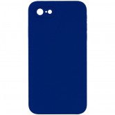 Чехол Silicone Case Square Full Camera Protective (AA) NOLOGO для Apple iPhone 6/6s (4.7 дюйма) Синий / Deep navy