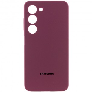 Чехол Silicone Cover Lakshmi Full Camera (AAA) для Samsung Galaxy A05s Бордовый / Plum