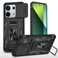 Ударостійкий чохол Camshield Army Ring для Xiaomi Redmi Note 13 Pro 4G / 14s / Poco M6 Pro 4G Чорний / Black