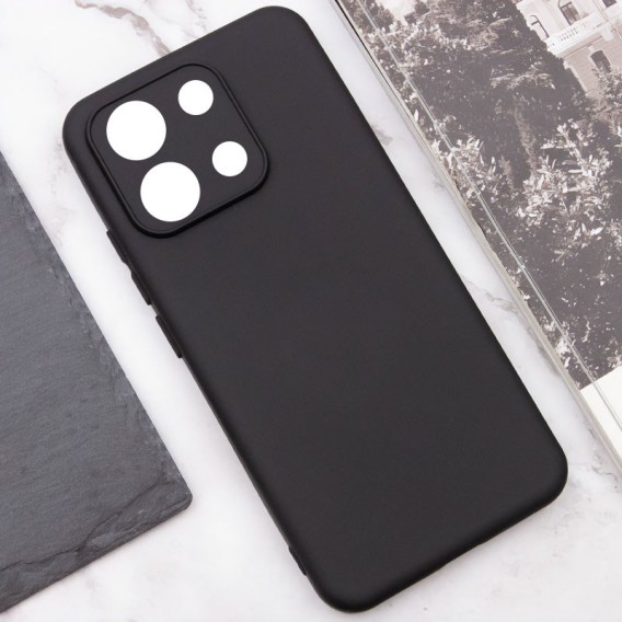 Чехол Silicone Cover Lakshmi Full Camera (AA) для Xiaomi Poco X6 / Note 13 Pro 5G Черный / Black