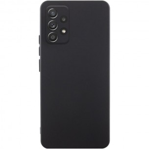 Чехол TPU GETMAN Liquid Silk Full Camera для Samsung Galaxy A52 4G / A52 5G / A52s Черный / Black
