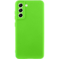 Чохол TPU GETMAN Liquid Silk Full Camera для Samsung Galaxy S21 FE Салатовий / Neon Green