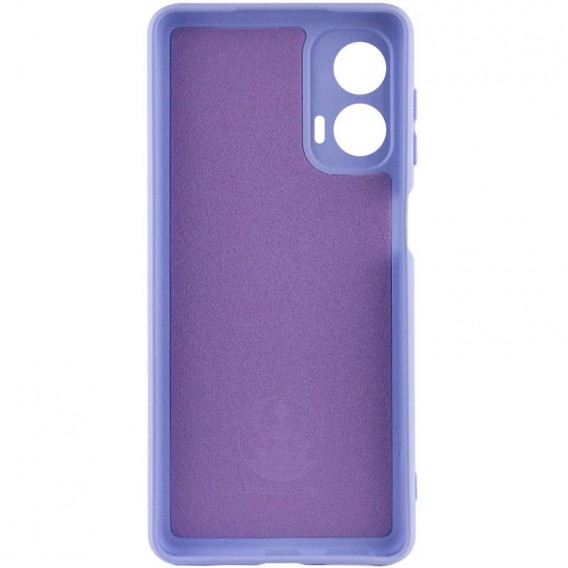 Чохол Silicone Cover Lakshmi Full Camera (AA) для Motorola Moto G85 Бузковий / Dasheen