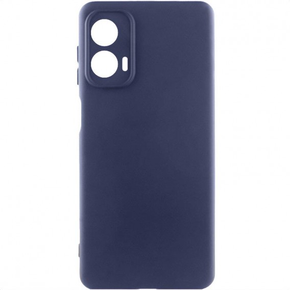 Чехол Silicone Cover Lakshmi Full Camera (AA) для Motorola Moto G85 Синий / Midnight Blue