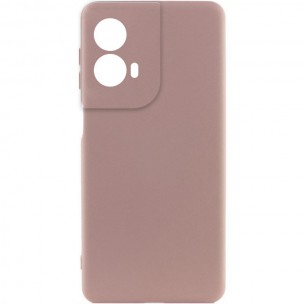 Чехол Silicone Cover Lakshmi Full Camera (AA) для Motorola Moto G85 Розовый / Pink Sand