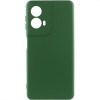 Чохол Silicone Cover Lakshmi Full Camera (AA) для Motorola Moto G85 Зелений / Dark green