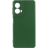 Чохол Silicone Cover Lakshmi Full Camera (AA) для Motorola Moto G85 Зелений / Dark green